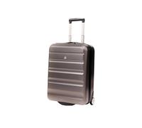 Aerolite Expandable Suitcase 2 Wheels Hard Shell Cabin Luggage Bag in Charcoal Aerolite Charcoal Cabin