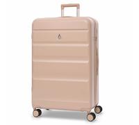 Aerolite Extra Large XL 32in 144L Lightweight ABS Hard Shell 4 Wheel Spinner Travel Hold Checked Check in Luggage Suitcase (Beige, L 28in)