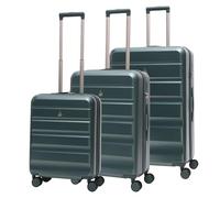 Aerolite Extra Large XL 32in 144L Lightweight ABS Hard Shell 4 Wheel Spinner Travel Hold Checked Check in Luggage Suitcase (Green, 55x40x20/24in/28in Set)