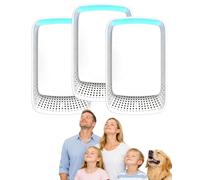 Aerolite Ioniser Plug-In, Aerolite Air Purifier, 20 Million Negative Ion Air Ioniser, Whisper-Quiet & Efficient Air Cleanser, Filters 99.9% Dust for Home, Kitchen, Bedroom, Pet Areas (3Pcs)