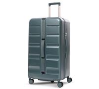 Aerolite Large 101L ABS Hard Shell Check in Checked Hold Travel Spinner Luggage Suitcase Trunk with 4 + 1 Wheels and TSA Approved Lock (Green)