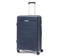 Aerolite Large 28in 100L Polypropylene Hard Shell 8 Wheel Spinner Suitcase | Premium Lightweight Polypropylene Hold Check In Checked Luggage , 100L Large 28 inch , 4 Wheels Spinner (Navy Blue)