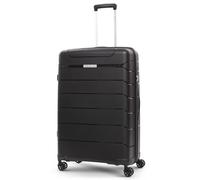 Aerolite Large 28in 100L Premium Lightweight Polypropylene Hard Shell 4 Wheel Spinner Travel Hold Checked Check in Luggage Suitcase (Black)