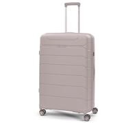 Aerolite Large 28in 100L Premium Lightweight Polypropylene Hard Shell 4 Wheel Spinner Travel Hold Checked Check in Luggage Suitcase (Cream)