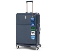 Aerolite Large Expandable 28 Inch Front-Loading Hard Shell Suitcase - Check in Hold Luggage, 8 Wheel Spinner - 124L Lightweight Travel Case for Business & Long Trips (Blue)