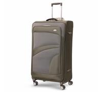 Aerolite Large 30in Lightweight 8 Wheel Eco Friendly Travel Checked Check in Hold Luggage Suitcase with TSA Lock (Green, L)