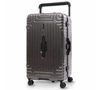 Aerolite Large Premium Hybrid Check In Checked Hold Travel Luggage Suitcase Trunk with 4 + 1 Silent Wheels, Aluminium & Polycarbonate Hard Shell, Waterproof Pocket, Divider Panels & TSA Lock, Charcoal