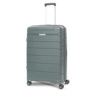 Aerolite Lightweight Polypropylene Hard Shell 4 Wheel Spinner 3 Piece Travel Luggage Suitcase Set, Cabin + Medium + Large (Green, L)