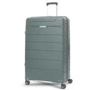 Aerolite Lightweight Polypropylene Hard Shell 4 Wheel Spinner 3 Piece Travel Luggage Suitcase Set, Cabin + Medium + Large (Green, XL)