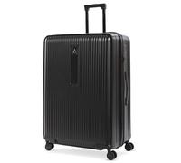 Aerolite M-Lite Large Premium 118L Check in Checked Hold Luggage Suitcase with 4 Silent Wheels, Polypropylene Hard Shell, Drinks Cup Holder and TSA Lock, Black (Large)