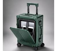 Aerolite M-Lite Premium Full Aluminium Cabin Suitcase with Front Laptop Compartment, Zipperless TSA Locks, USB Charging, Bottle Holder & 15-Year Warra