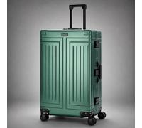 Aerolite M-Lite Premium Full Aluminium Large Suitcase, Zipperless TSA Locks, SILVADUR™ Antimicrobial Interior, 360° Spinner Wheels, Checked Luggage, 1