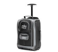 Aerolite MiniMAX 18L Ryanair 40x20x25 Maximum Size Cabin Hand Luggage Under Seat Trolley Backpack Carry On Cabin Hand Luggage Bag with 2 Year Warranty (Black)