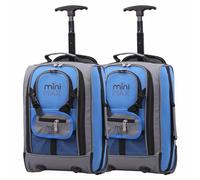 Aerolite MiniMAX 18L Ryanair 40x20x25 Size Cabin Hand Luggage Under Seat Trolley Backpack Carry On Cabin Hand Luggage Bag with 2 Year Warranty Set of 2