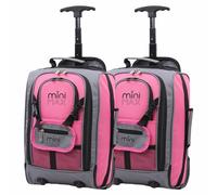 Aerolite MiniMAX 20L Ryanair 40x20x25 Maximum Size Cabin Hand Luggage Under Seat Trolley Backpack Carry On Cabin Hand Luggage Bag with 2 Year Warranty Set of 2