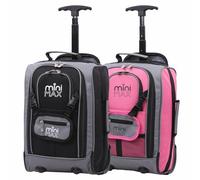 Aerolite MiniMAX 20L Ryanair 40x20x25 Maximum Size Cabin Hand Luggage Under Seat Trolley Backpack Carry On Cabin Hand Luggage Bag with 2 Year Warranty Set of 2