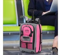 Aerolite MiniMAX 20L Ryanair 40x20x25 Maximum Size Cabin Hand Luggage Under Seat Trolley Backpack Carry On Cabin Hand Luggage Bag with 2 Year Warranty (Pink)