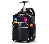 Aerolite Premium 40x30x20 Ryanair & Wizz Air 2 Wheel Trolley Backpack Bag