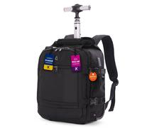Aerolite Premium 40x30x20cm Ryanair & Wizz Air Max Trolley Backpack - Underseat Cabin Bag with Wheels, USB Charging Port, 24L Carry On Hand Luggage, R