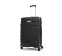 Aerolite Extra Large XL 32in 144L Premium Lightweight Polypropylene Hard Shell 4 Wheel Spinner Travel Hold Checked Check in Luggage Suitcase (Black)