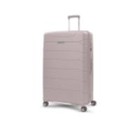 Aerolite Medium 24in 67L Premium Lightweight Polypropylene Hard Shell 4 Wheel Spinner Travel Hold Checked Check in Luggage Suitcase (Cream)