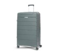 Aerolite Medium 24in 67L Premium Lightweight Polypropylene Hard Shell 4 Wheel Spinner Travel Hold Checked Check in Luggage Suitcase (Green)