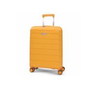 Aerolite Medium 24in 67L Premium Lightweight Polypropylene Hard Shell 4 Wheel Spinner Travel Hold Checked Check in Luggage Suitcase (Mango)