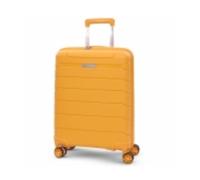Aerolite Expandable 55x40x20cm to 55x40x23cm Ryanair Priority Wizz Air Priority & More Max Size Lightweight Hard Shell Carry On Hand Cabin Luggage Suitcase 55x40x20 55x40x23 with 4 Wheels (Mango)