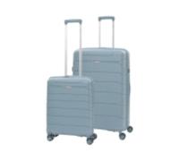 Aerolite Premium Hard Shell Polypropylene Travel Suitcase Luggage Set 4 Wheels in Duck Egg Blue | Size: 2 Pack Aerolite Duck Egg Blue 2 Pack