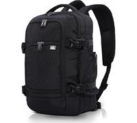 Aerolite Premium Ryanair & Wizz Air Lightweight Under Seat Travel Carry On Hand Cabin Luggage Backpack Rucksack Flight Bag 40x20x25 with YKK Zippers (Black) (Black Backpack)