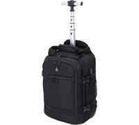 Aerolite 40x20x25 Ryanair Maximum Size Backpack Trolley Bag with 2 Wheels Recycled Eco-Friendly Cabin Luggage Approved Extendable Handle Travel Carry On Holdall Flight Rucksack with 10 Year Warranty