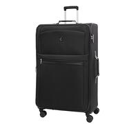 Aerolite Premium Suitcase Extra Large 32 Inch 172L Lightweight 4 Wheel Soft Shell Travel Checked Check in Hold Flight Luggage Suitcase with TSA Lock Black