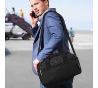 Aerolite Premium Underseat Cabin Bag, 40X20X25Cm, Single, Black, Lightweight Foldable Holdall, Carry On Travel Flight Duffle