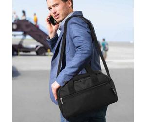 Aerolite Premium Underseat Cabin Bag, 40X20X25Cm, Single, Black, Lightweight Foldable Holdall, Carry On Travel Flight Duffle