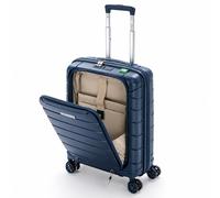 Aerolite Smart Cabin Suitcase with Front Laptop & Tablet Compartment, Expandable 55x40x20 to 55x40x23cm, YKK Zips, Silvadur® Antimicrobial, TSA Lock,