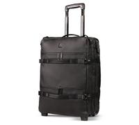 Aerolite Waterproof 55x40x20cm Ryanair Priority Max 44L Travel Trolley Carry On Hand Luggage Flight Cabin Bag 55x40x20 New Ryanair Approved with 2 Wheels, 17in Laptop Pouch & TSA Lock (Black)