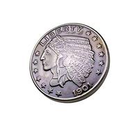 Aeromach CI-1045D Antique Nickel Indian Head Power Button Cover for 2014+ Indian Chief, Chieftain, Dark Horse, Springfield & Roadmaster Models -"1901" &"Liberty" - Made in USA