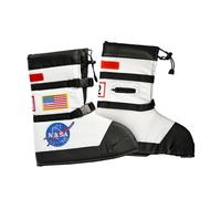 Aeromax Astronaut Boots, Size Medium, White, with NASA patches