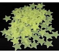 Aeromdale 3D Stars Luminous Stars 100Pcs Stars phosphorescent Wall Stickers Fluorescent Glow musk night bright phosphorescent Deco Nursery Baby Room kid Gift