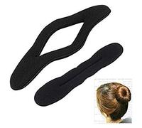 Aeromdale 6pcs Magic Foam Sponge Clip Hair Styling Donut Bun Former Maker (3 Large+3 Small)
