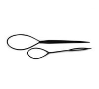 Aeromdale New 2pcs Magic Topsy Tail Hair Braid Ponytail Styling Maker Clip Tool (Random Color)