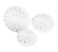 Aeromdale Sunflower Gerbera Daisy Fondant Cake Cutter Plunger 3pcs Fondant Cake Decorating Sugarcraft Cutter