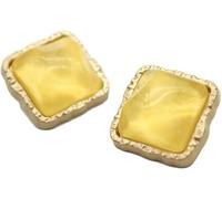 Aeromdale Vintage Crystal Buttons Replacement Shirt Button Blazer Cufflinks Haberdashery DIY Accessories for Home Sewing 25mm - Yellow