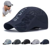 Aeromesh Sport Cap, Stead Essentials Mens Aero Mesh Running Hat Men Breathable Mesh Design for Tennis Golf Quick-Dry(Navy Blue)