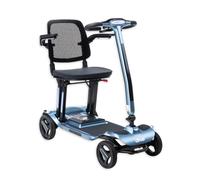AeroMg Lightweight Folding Mobility Scooter with Magnesium Frame, 10 Mile Range, 12Ah Lithium Battery, Fast Charge, LCD Display & LED Headlight (Cobalt)