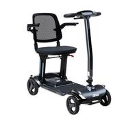 AeroMg Lightweight Folding Mobility Scooter with Magnesium Frame, 10 Mile Range, 12Ah Lithium Battery, Fast Charge, LCD Display & LED Headlight (Zinc)