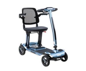 AeroMg Lightweight Folding Mobility Scooter with Magnesium Frame, 10 Mile Range, 12Ah Lithium Battery, Fast Charge, LCD Display & LED Headlight (Cobalt)