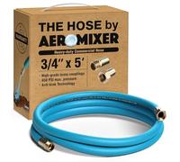 Aeromixer THE HOSE - 3/4 Inch Garden Hose 5 Feet, Kinkless Commercial Short Garden Hoses, Heavy Duty Industrial Water Hoses for Outdoors, 650 PSI High-Pressure Watering Tool for Farming and Gardening