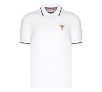 AERONAUTICA MILITARE Men's Basic Cotton Short Sleeve Polo PO1308 White