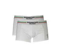 Aeronautica Militare Mens Boxer Shorts Set - White Cotton - Size X-Large